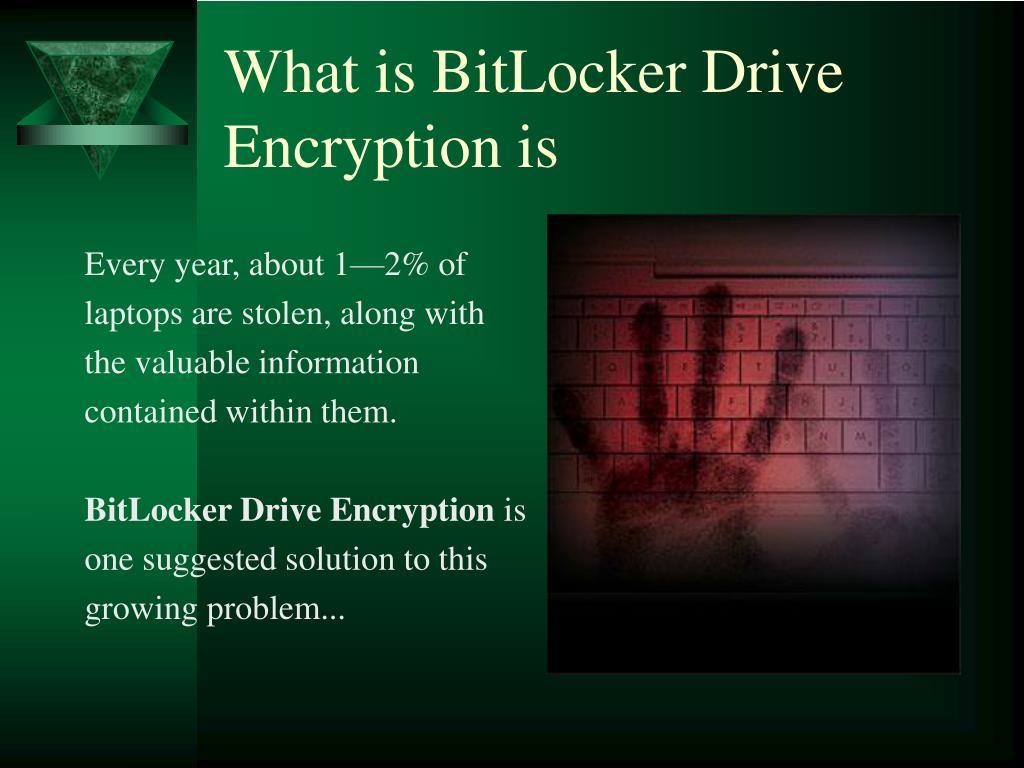 PPT BitLocker Drive Encryption PowerPoint Presentation, free download