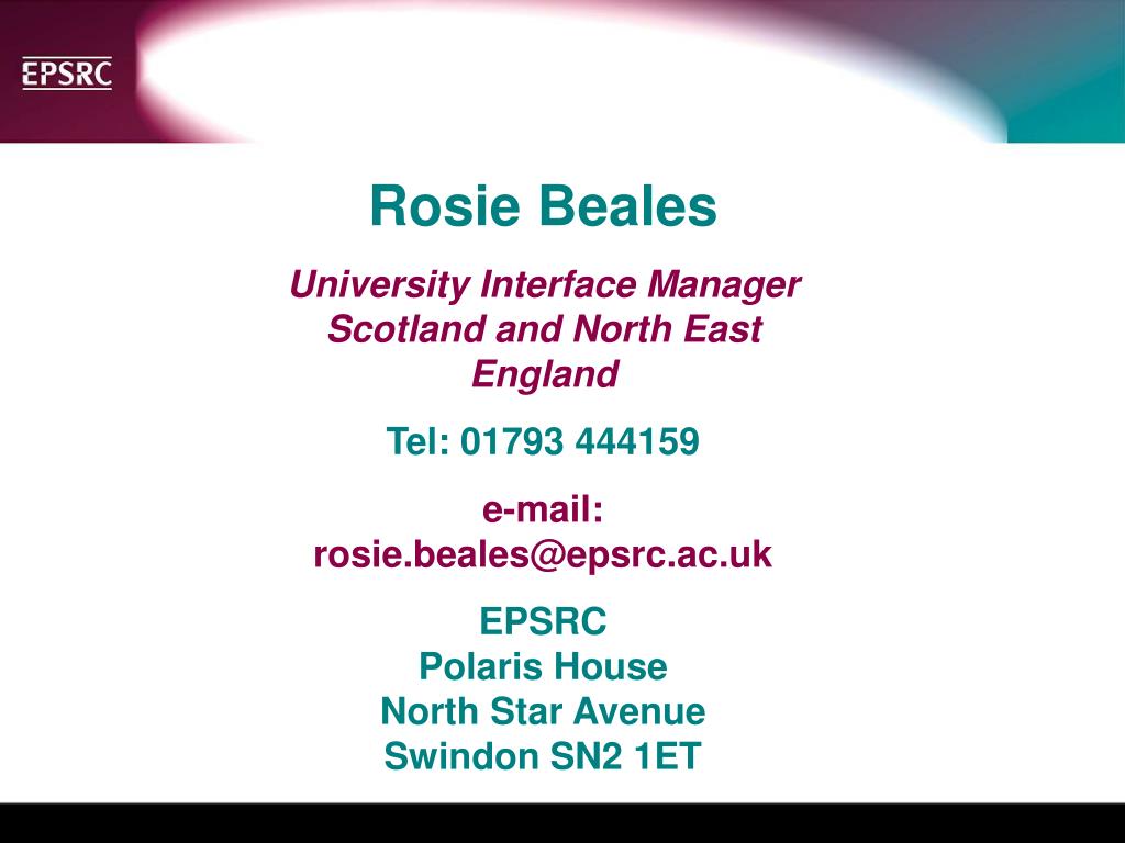 PPT Engineering and Physical Sciences Research Council PowerPoint