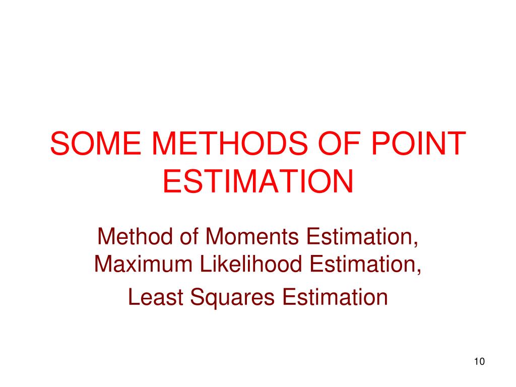 PPT STATISTICAL INFERENCE PART I EXPONENTIAL FAMILY & POINT