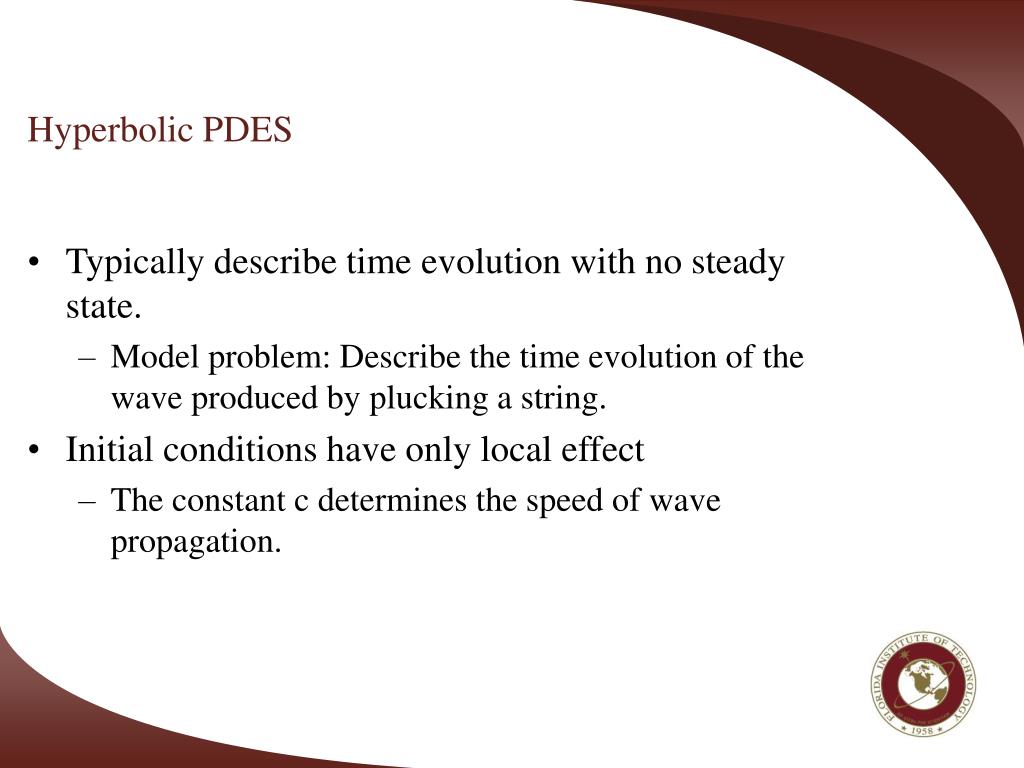PPT Hyperbolic PDEs Numerical Methods for PDEs Spring 2007 PowerPoint