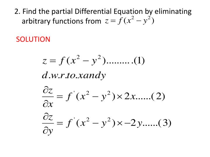 PPT PARTIAL DIFFERENTIAL EQUATIONS PowerPoint
