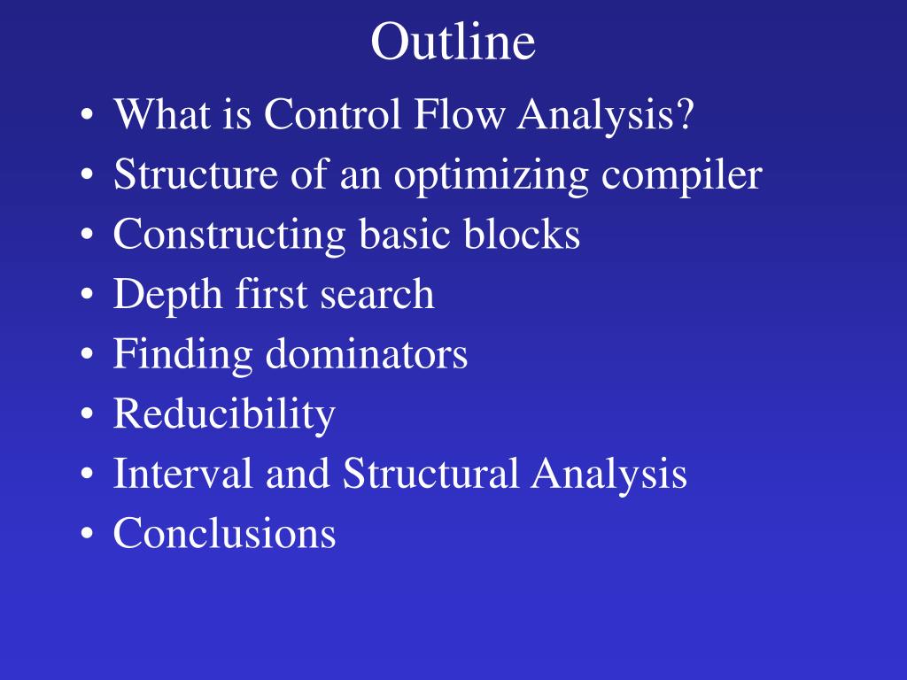 PPT Control Flow Analysis (Chapter 7) PowerPoint Presentation, free