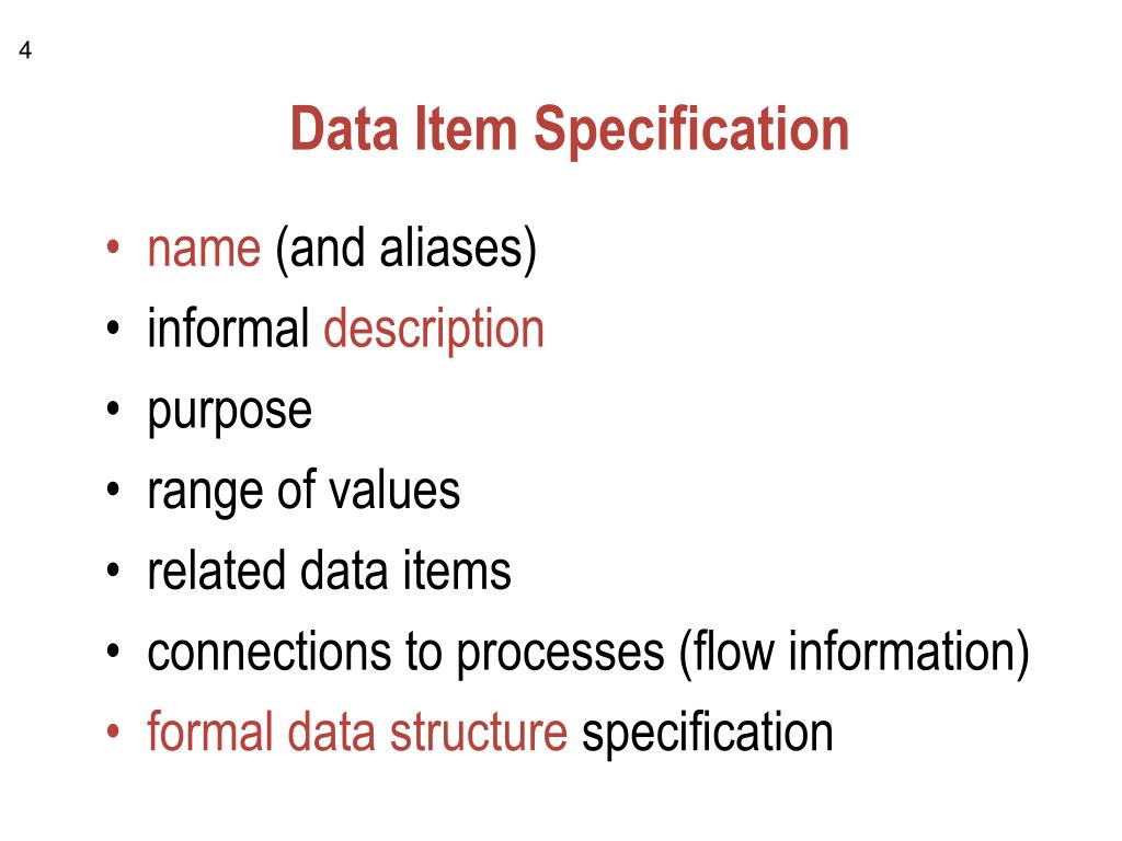 PPT The DATA DICTIONARY (for DFDs) PowerPoint Presentation, free