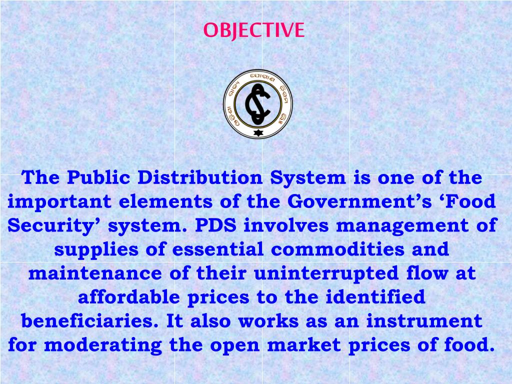 PPT PRESENTATION ON ACTIVITIES & ACHIEVEMENTS OF PUBLIC DISTRIBUTION
