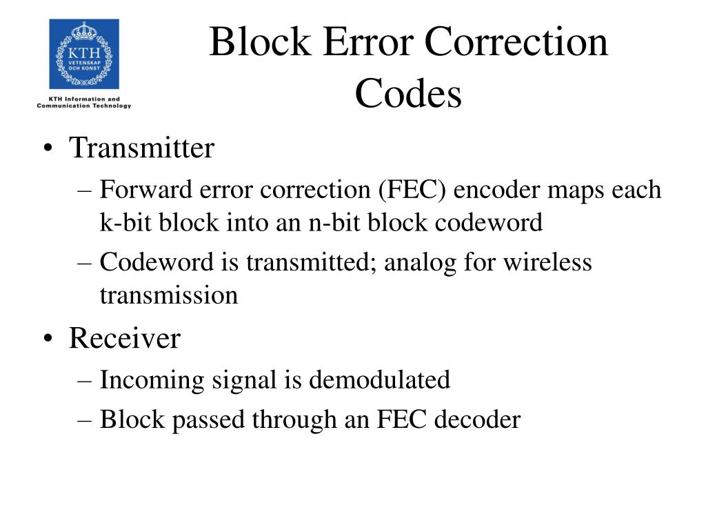 PPT Lecture 910 Error Detection and Correction PowerPoint