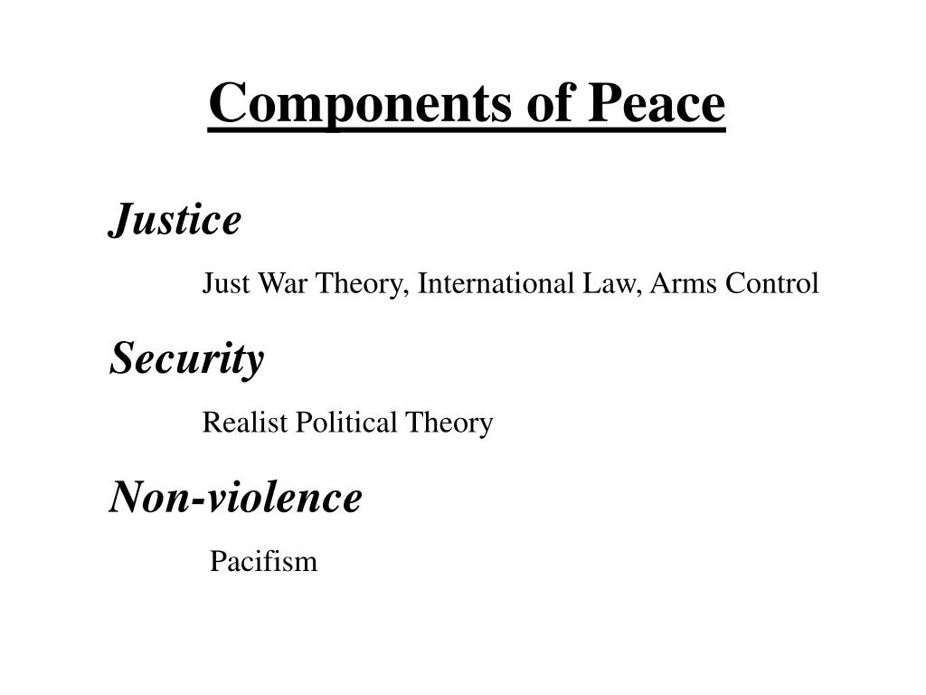PPT Theories of Peace PowerPoint Presentation, free download ID4576892