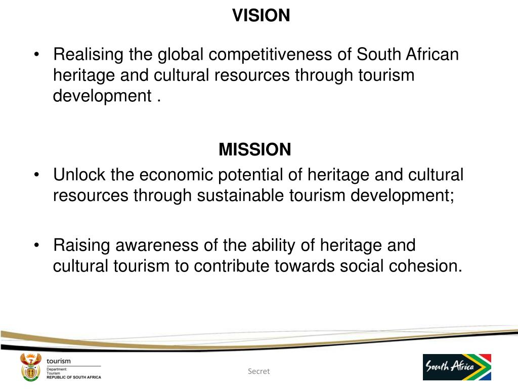 PPT HERITAGE AND CULTURAL TOURISM STRATEGY CITIES AT INDABA SEMINAR