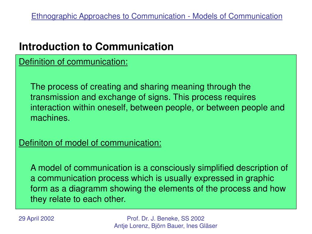 PPT Introduction to Communication The Basic model of Communication