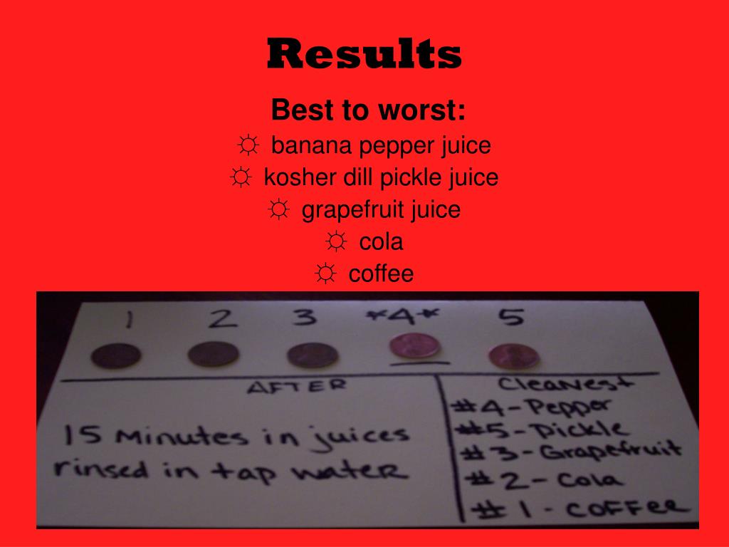 PPT Which liquid cleans pennies the best? PowerPoint Presentation, free download ID4580607