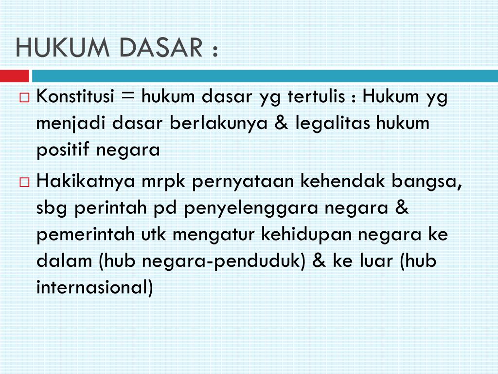 PPT Oleh TIM DOSEN PENGAJAR HUKUM TATA NEGARA FAKULTAS