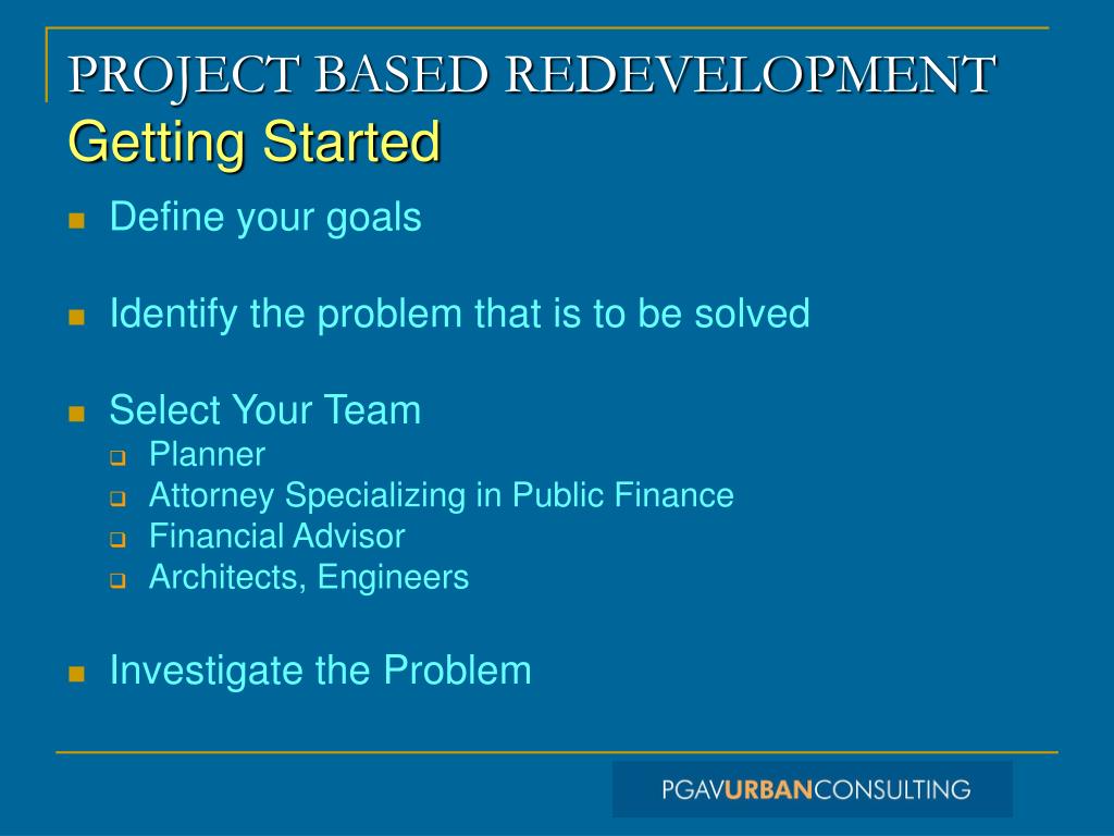PPT PROJECT BASED REDEVELOPMENT PowerPoint Presentation, free