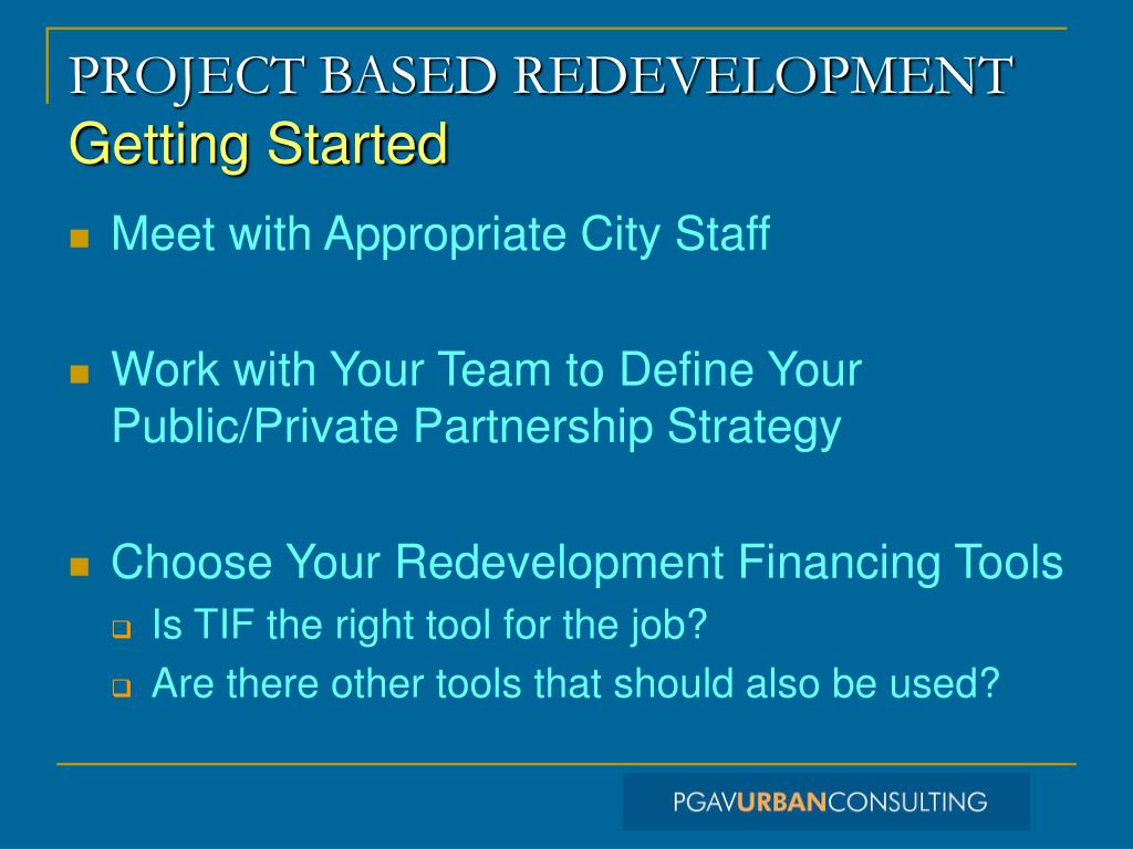PPT PROJECT BASED REDEVELOPMENT PowerPoint Presentation, free