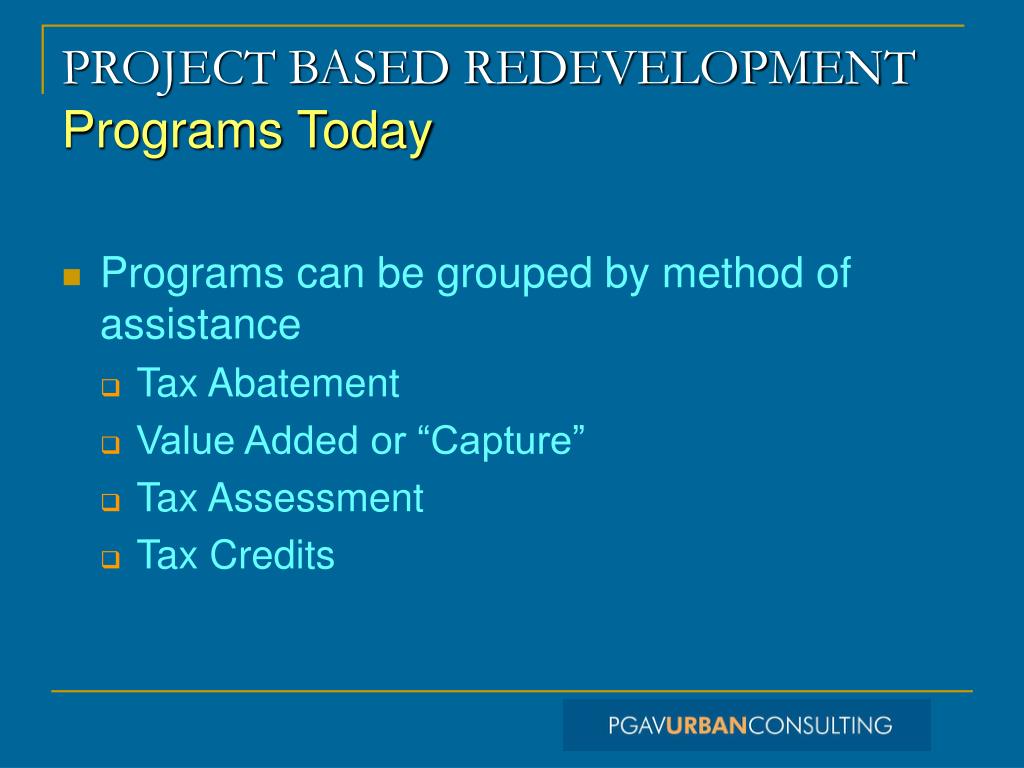 PPT PROJECT BASED REDEVELOPMENT PowerPoint Presentation, free