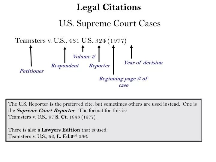 PPT Legal Citations PowerPoint Presentation, free