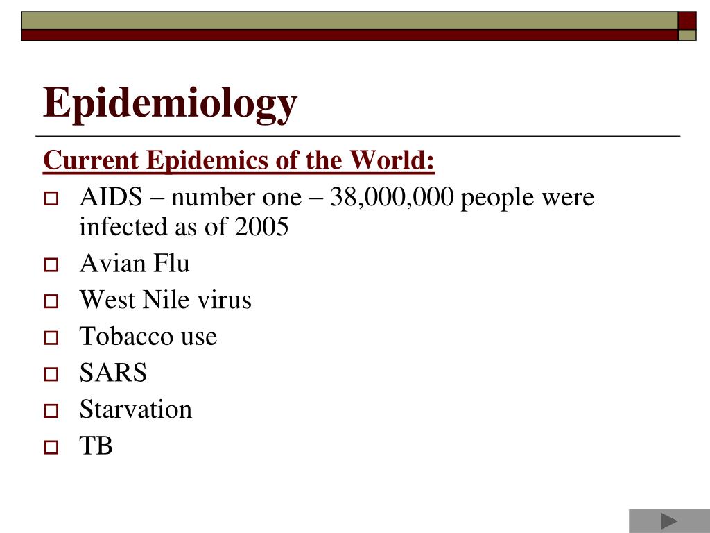 PPT Epidemiology PowerPoint Presentation, free download ID4588546