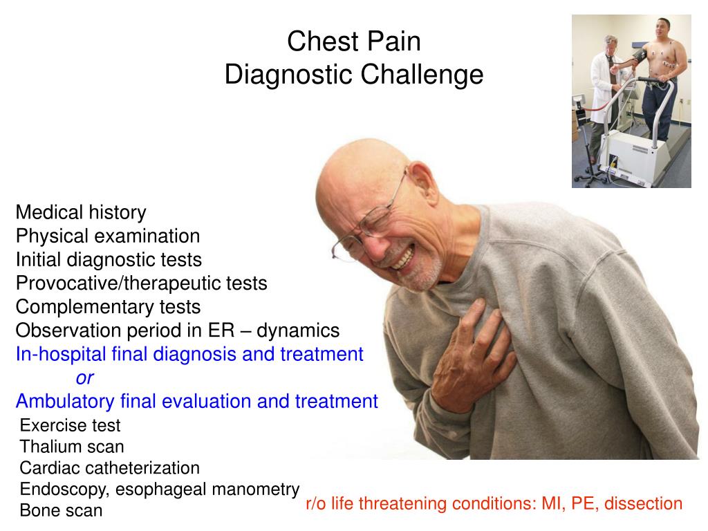 PPT Approach to the Patient With Chest Pain Diagnostic Workout