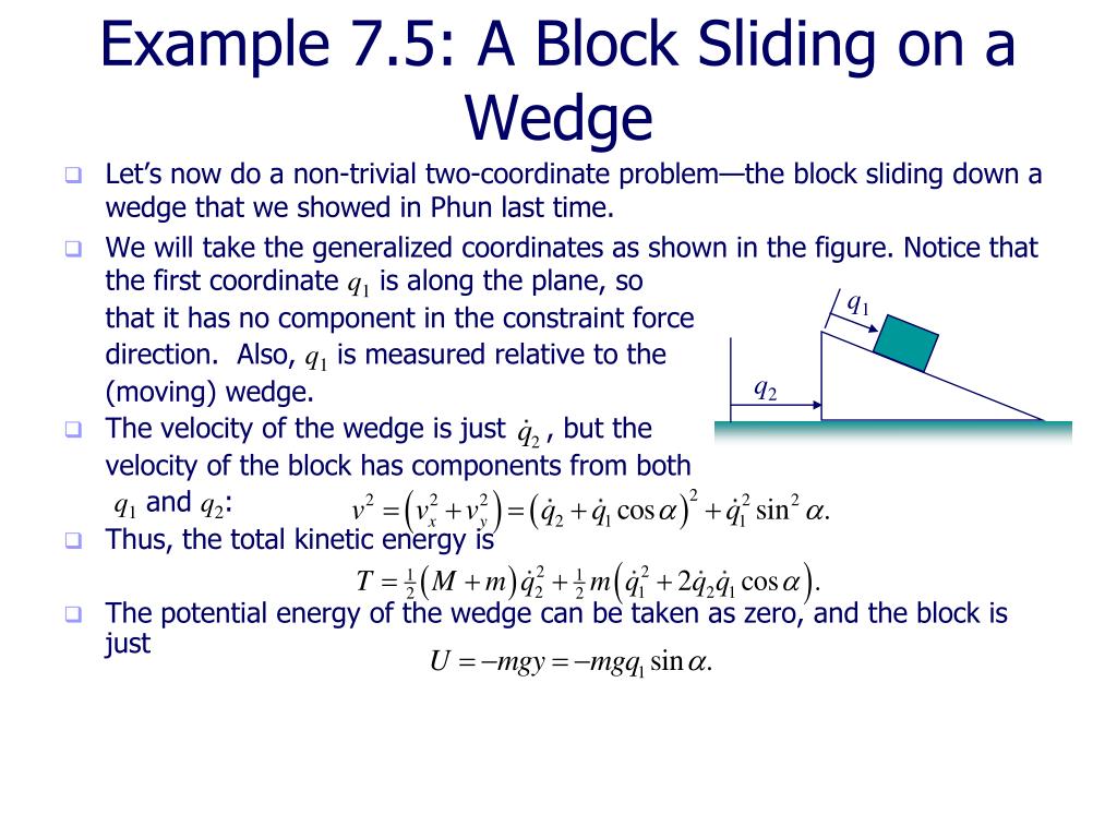 PPT Physics 312 Lecture 5 Examples of Lagrange’s Equations