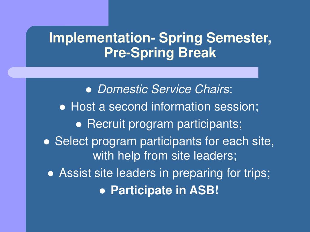 PPT NYU School of Law’s Alternative Spring Break Program PowerPoint
