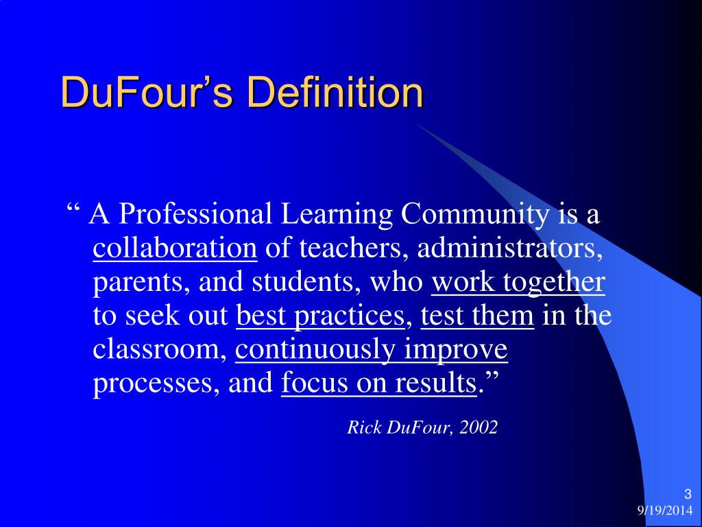 PPT What Is A Professional Learning Community? PowerPoint