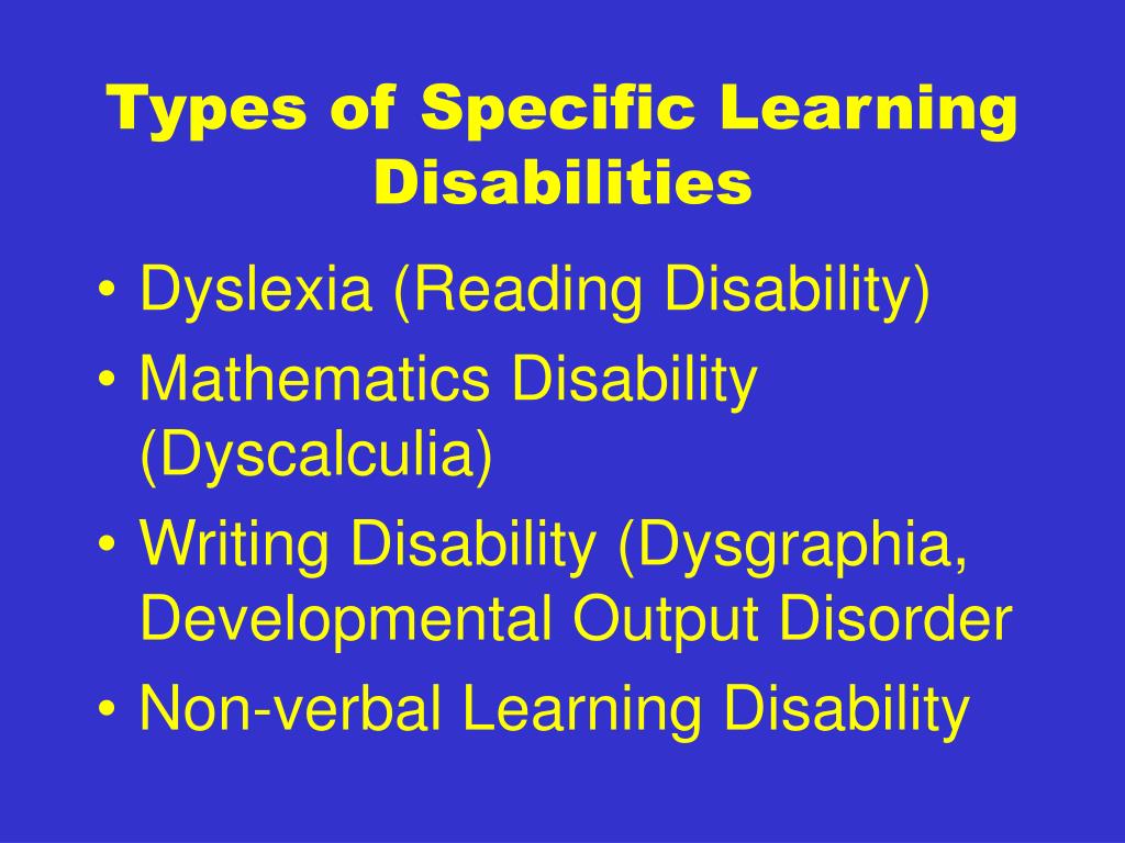 PPT Understanding Dyslexia and Other Learning Disabilities PowerPoint