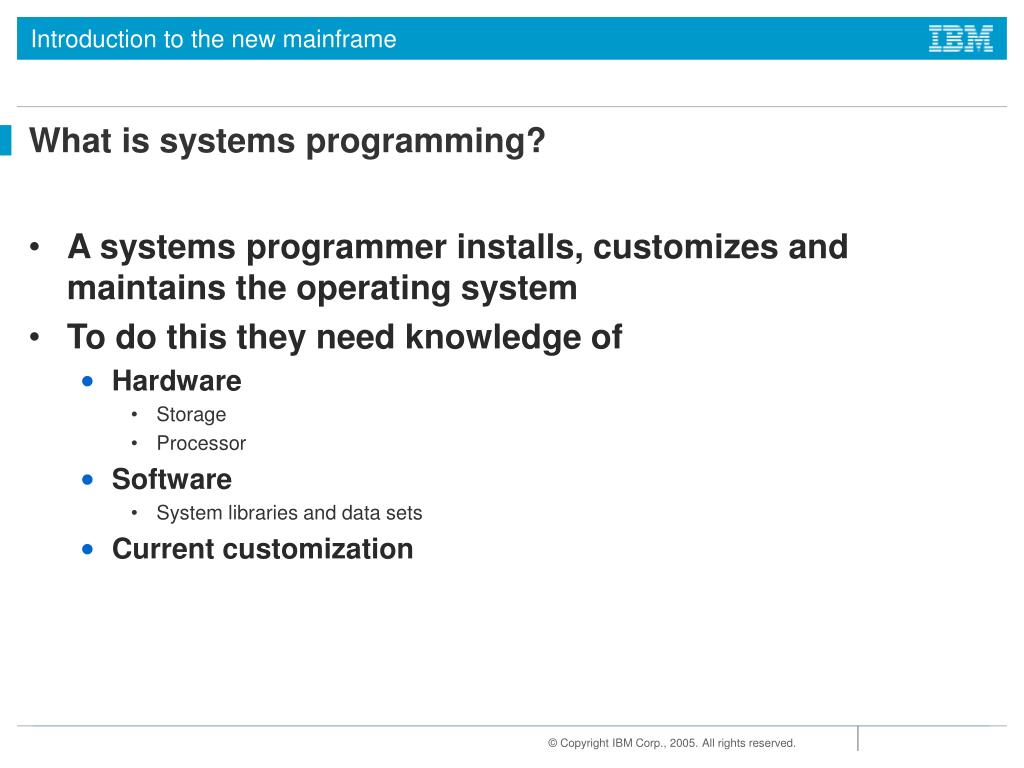 PPT Chapter 16 Topics in z/OS system programming PowerPoint