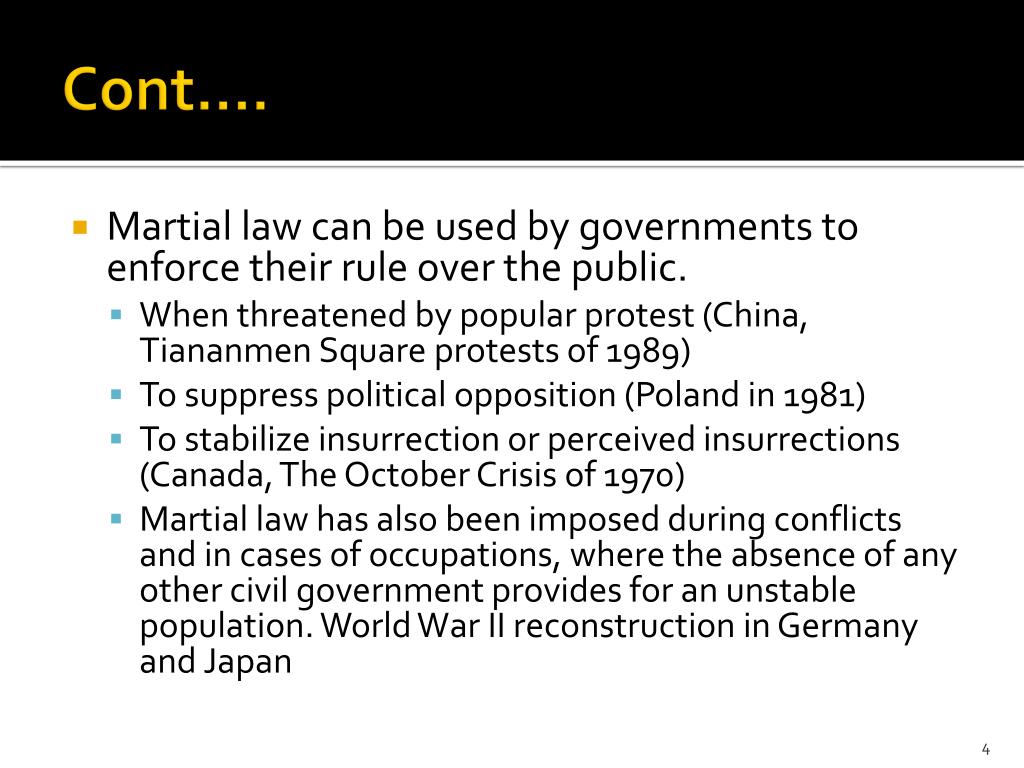 PPT Causes of Martial Law PowerPoint Presentation, free download ID