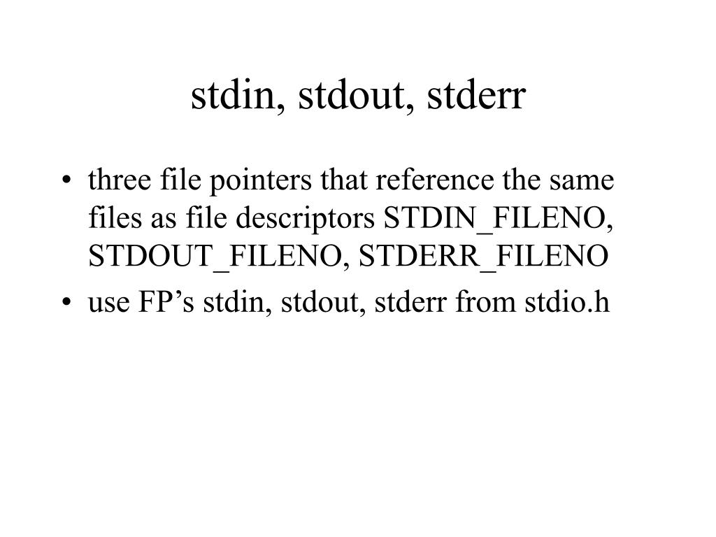 PPT Standard I/O Library PowerPoint Presentation, free download ID