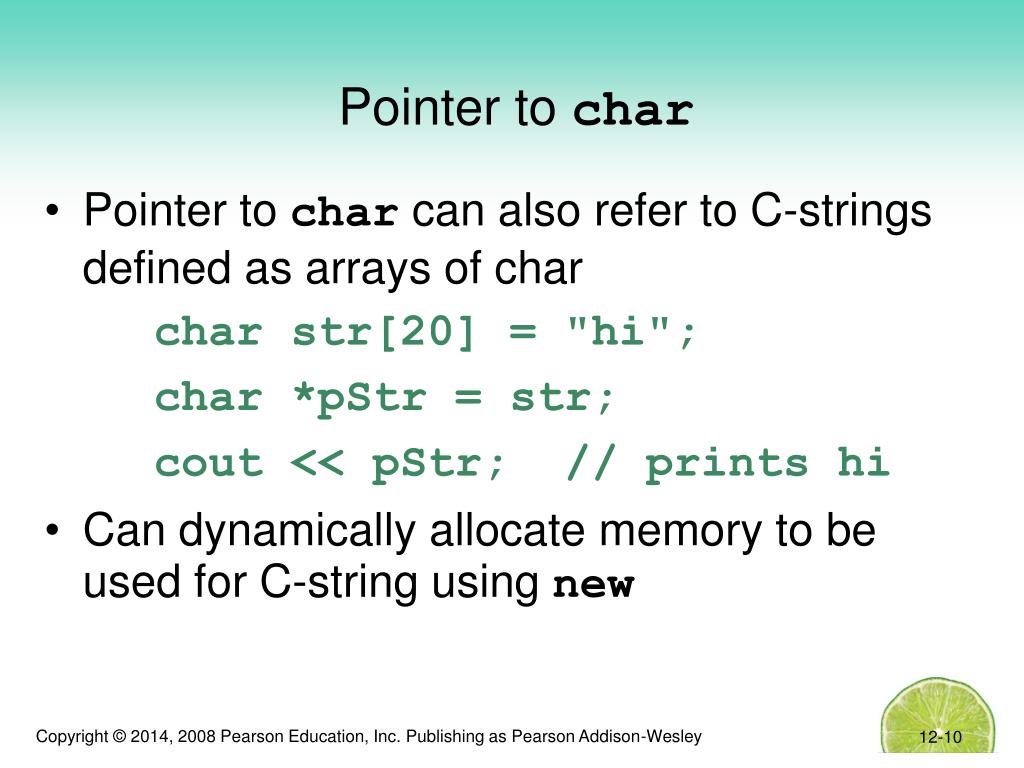 PPT Chapter 12 More on CStrings and the string Class PowerPoint