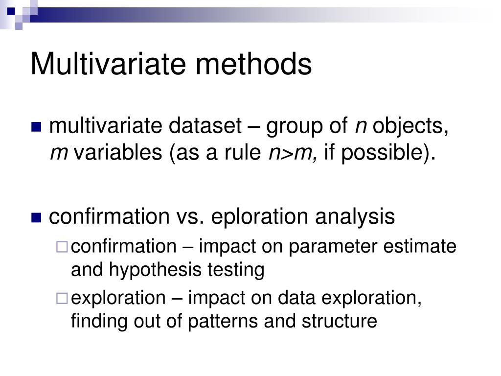 PPT Multivariate statistical methods PowerPoint Presentation, free