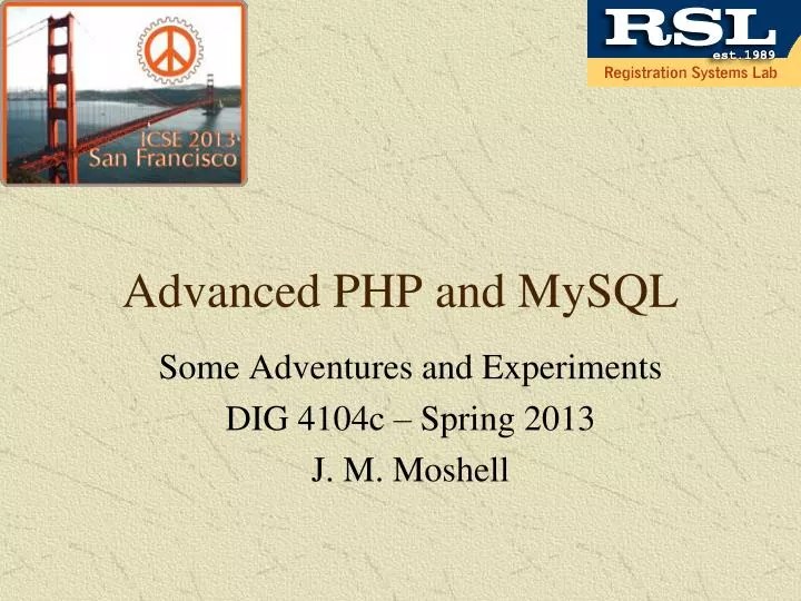 PPT Advanced PHP and MySQL PowerPoint Presentation, free download