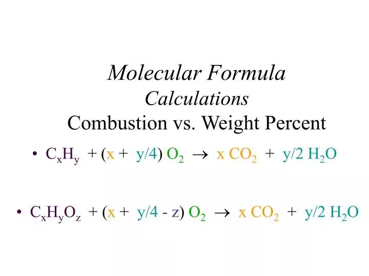 Weight Equation