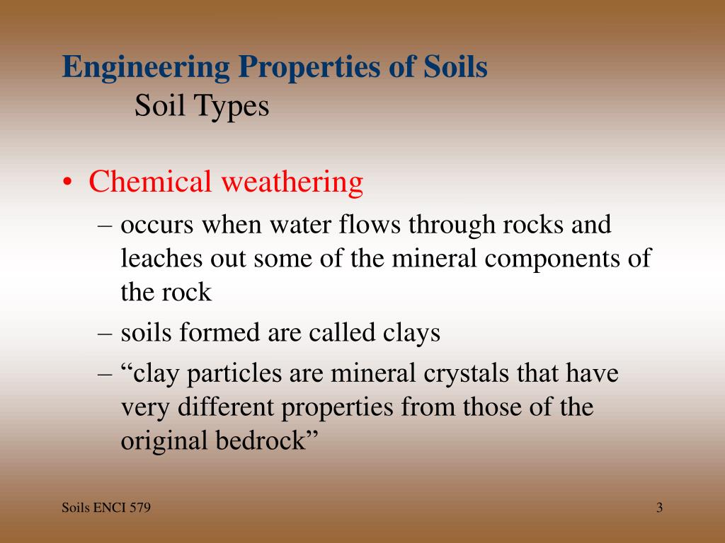 PPT Engineering Properties of Soils Soil Types PowerPoint