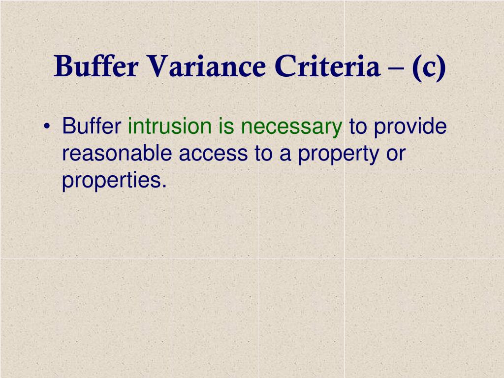 PPT Requirements for Stream Buffers and Stream Impacts PowerPoint
