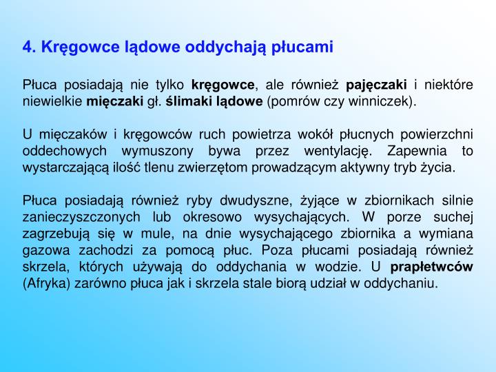 PPT Wymiana gazowa układ oddechowy PowerPoint Presentation ID4616645