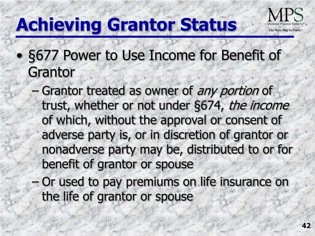 PPT IRA Transfers to Grantor Trusts for Medicaid Planning Purposes
