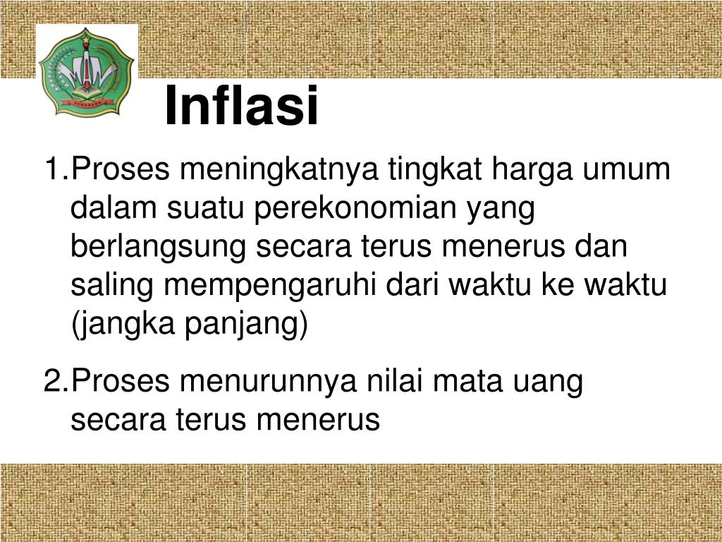 PPT INFLASI &INDEK HARGA PowerPoint Presentation, free download ID