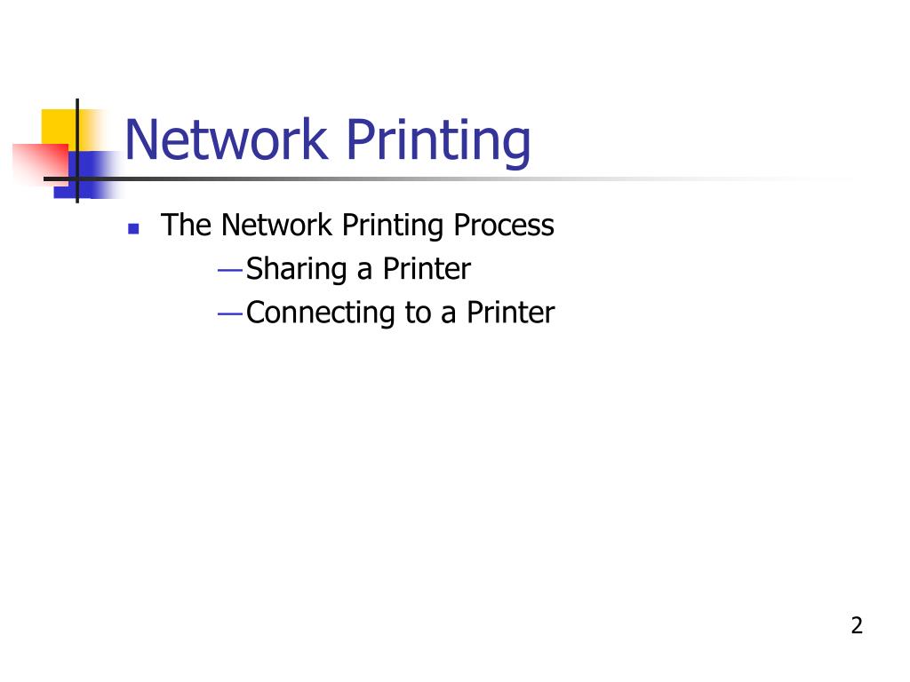 PPT Printing on a Network PowerPoint Presentation, free download ID