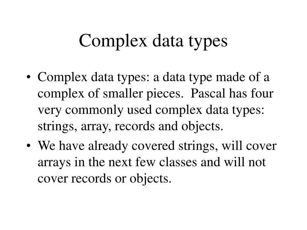 PPT Complex data types PowerPoint Presentation, free download ID