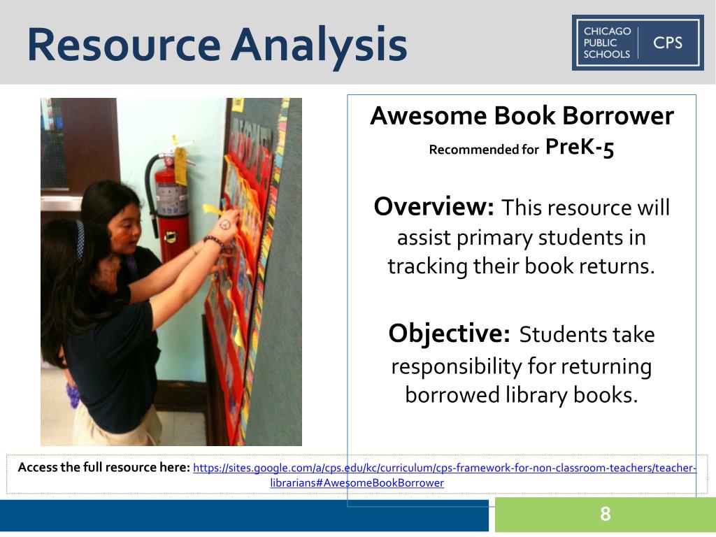 PPT CPS Framework for TeacherLibrarians Celebrations