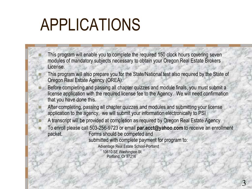 PPT ADVANTAGE REAL ESTATE SCHOOL PowerPoint Presentation, free