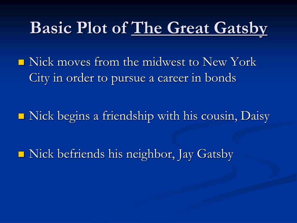 PPT F. Scott Fitzgerald’s The Great Gatsby PowerPoint Presentation