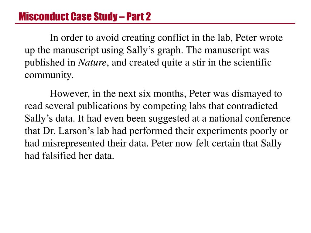 PPT Misconduct Case Study PowerPoint Presentation, free download ID
