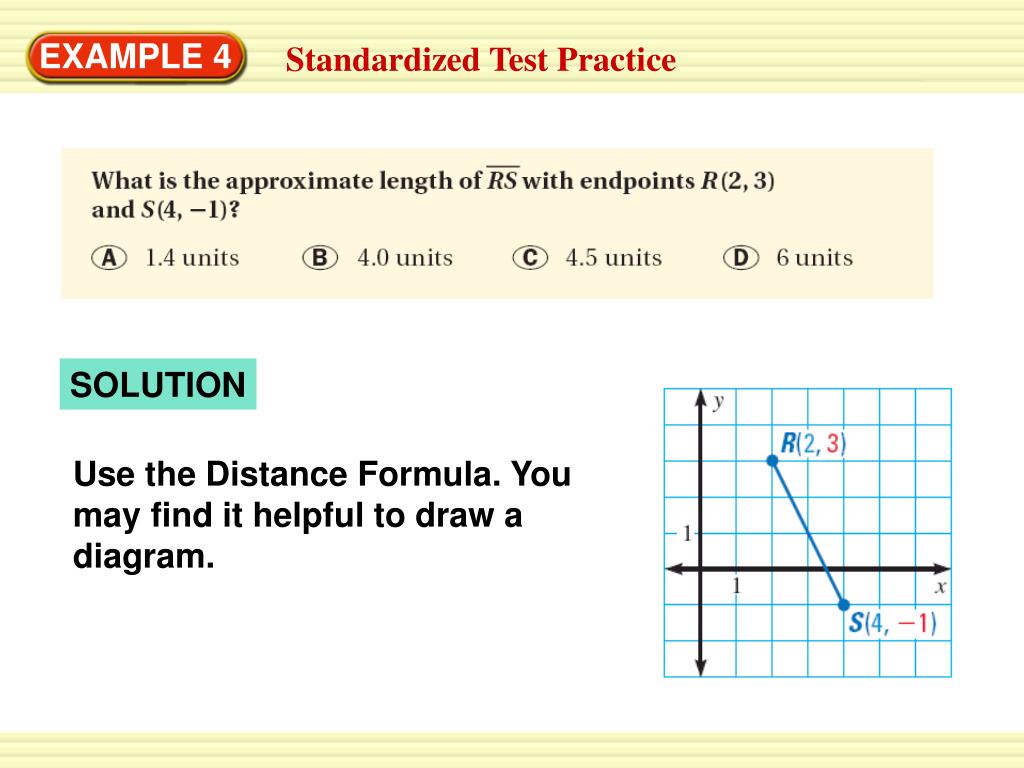 PPT 1.3 Use midpoint and distance formulas You will find lengths of