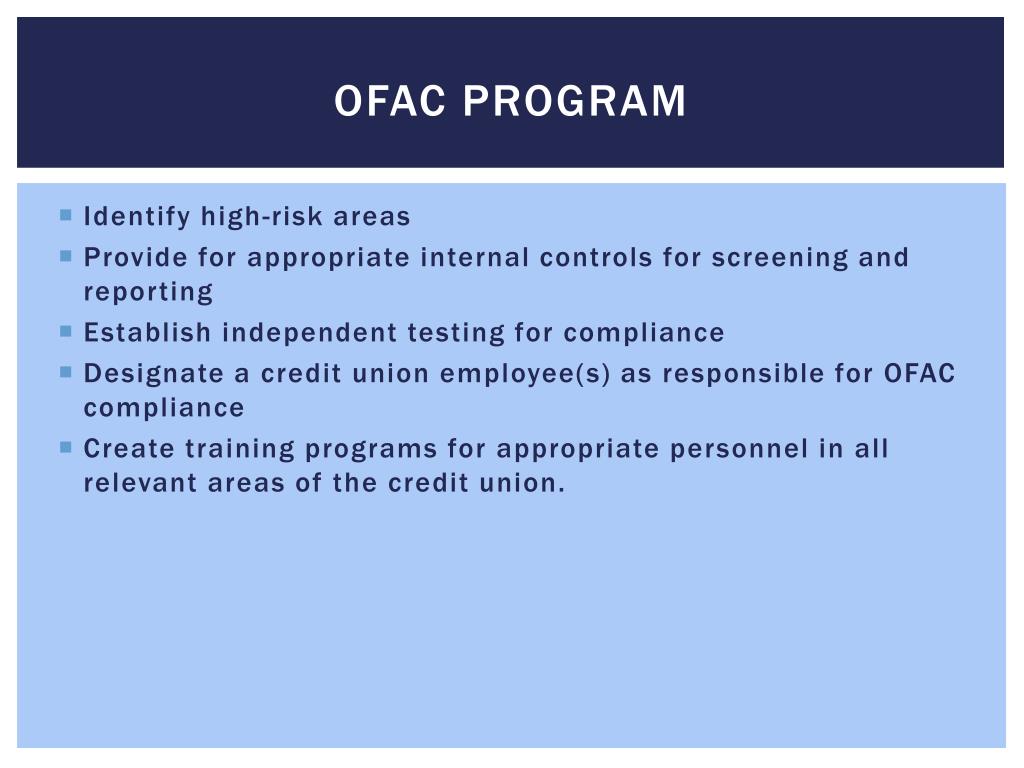 PPT OFAC PowerPoint Presentation, free download ID4628982