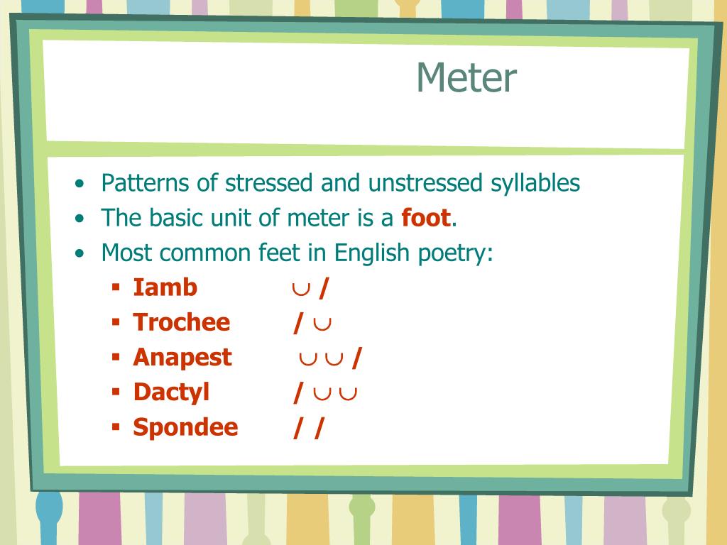 PPT Poetic Rhythm and Rhyme PowerPoint Presentation, free download