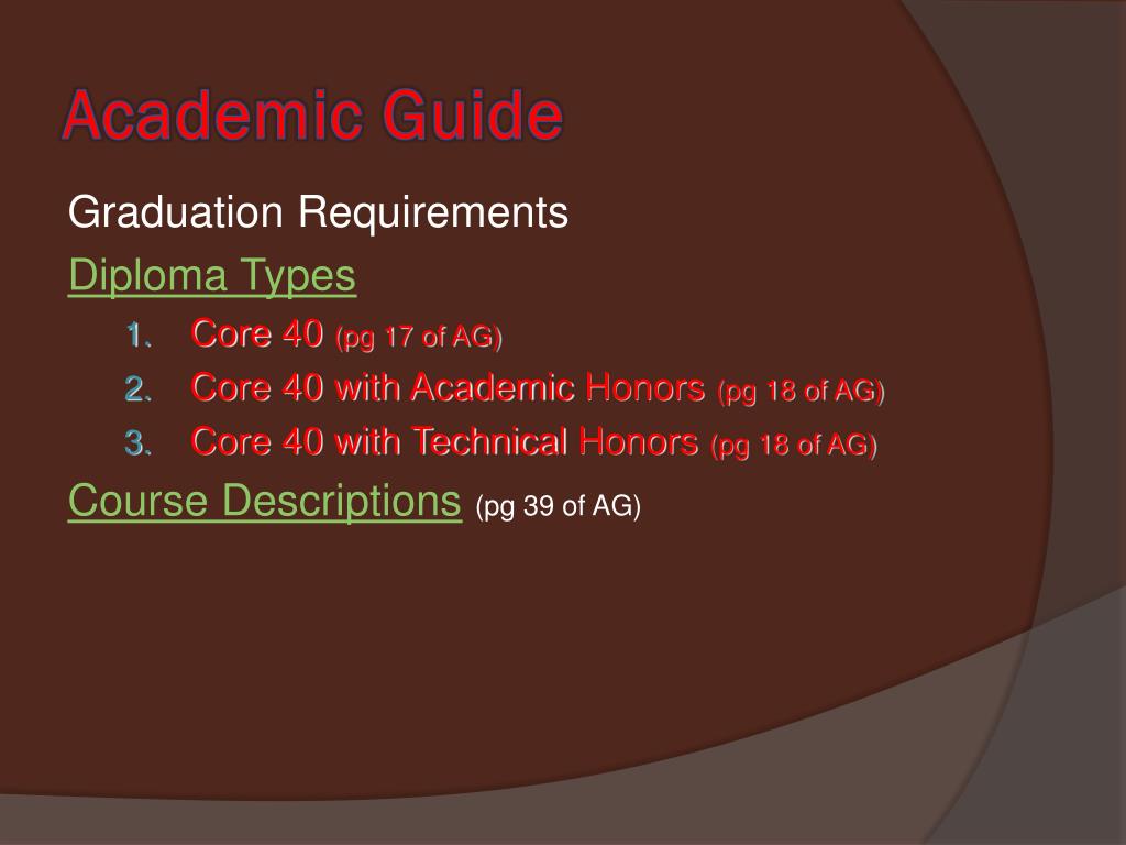 PPT Center Grove High School Class of 2014 Mapping Out Your Future