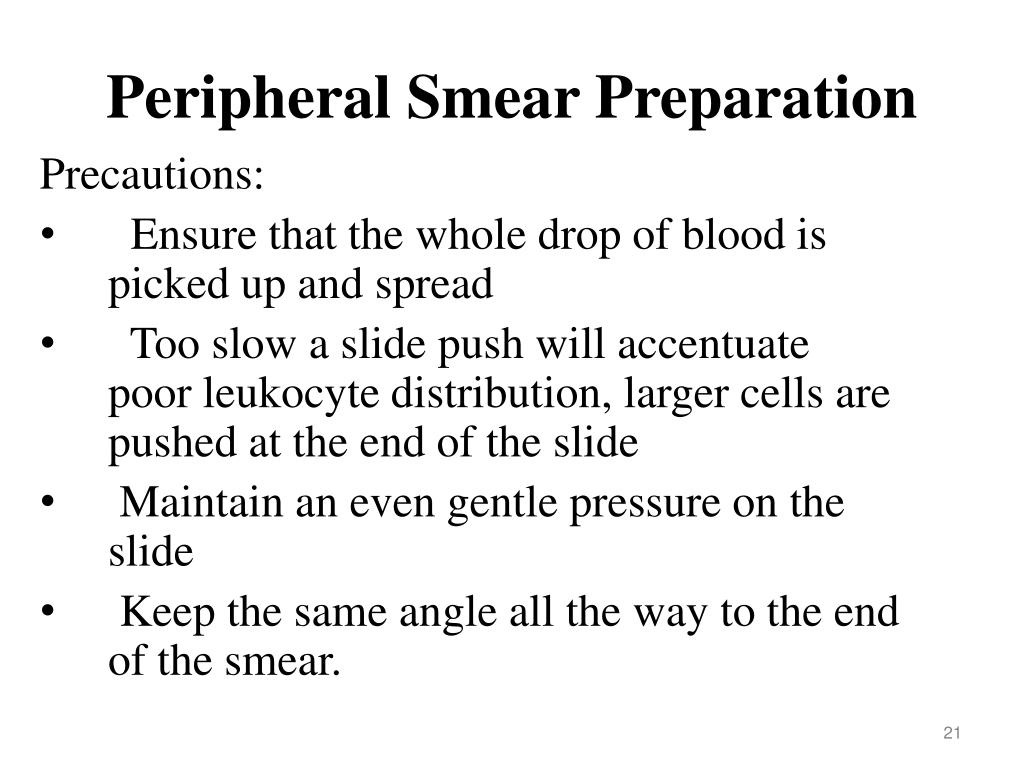 PPT Examination of Peripheral Blood Smear PowerPoint Presentation