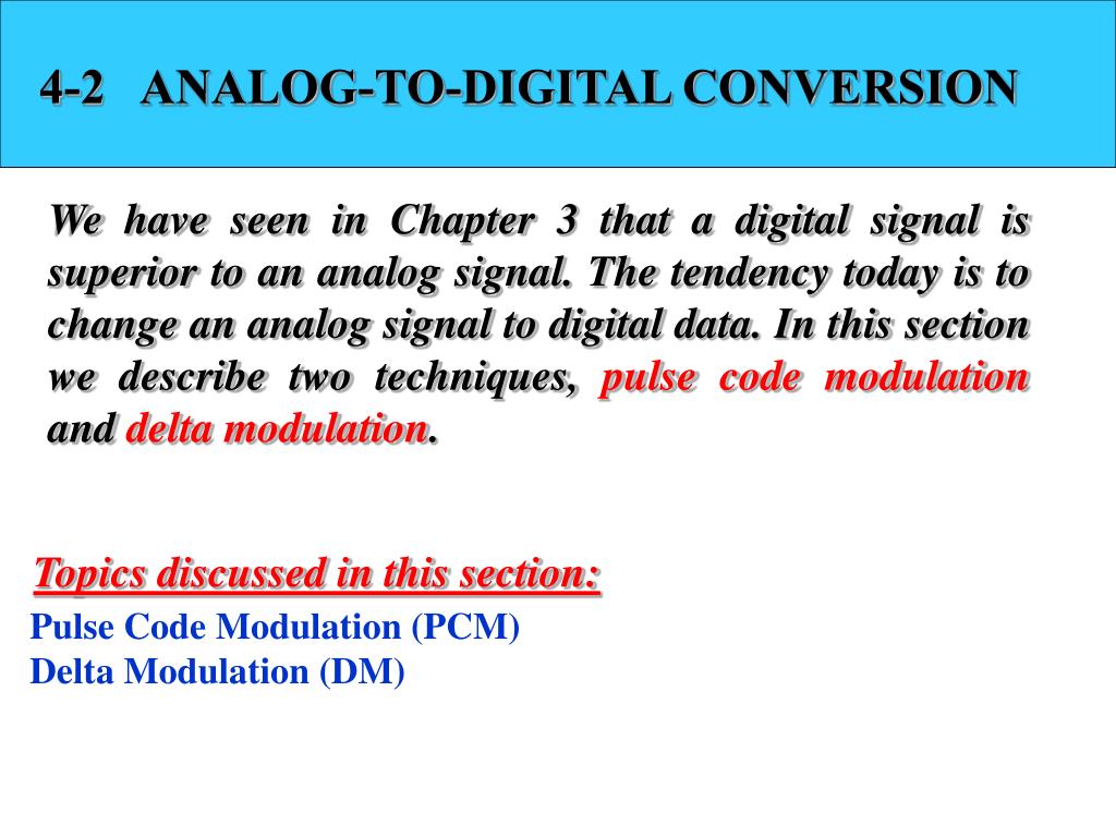 PPT DIGITALTODIGITAL CONVERSION PowerPoint Presentation, free download ID4632795
