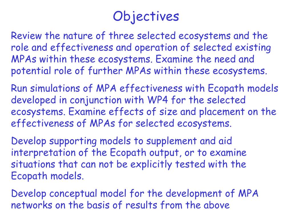 PPT INCOFISH WP5 MPAs on Continental Shelves Fisheries and Ecosystem
