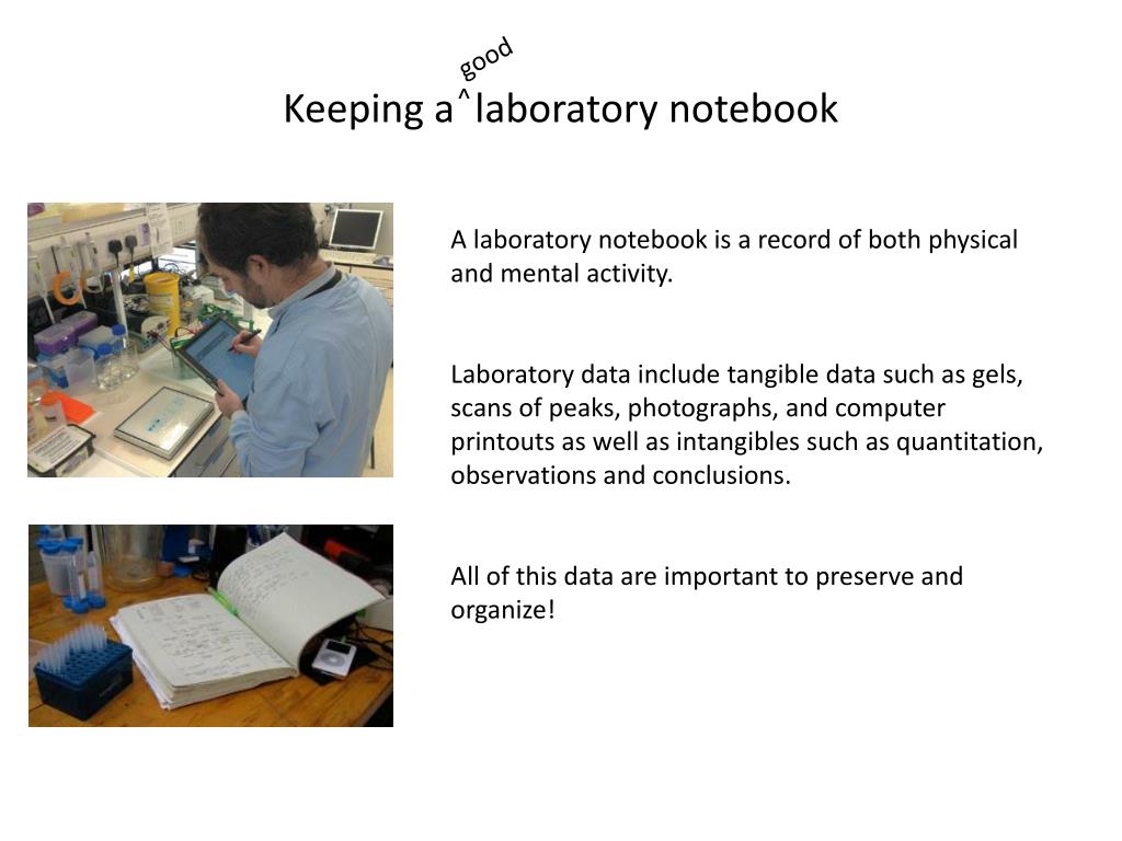 PPT Keeping a laboratory notebook PowerPoint Presentation, free